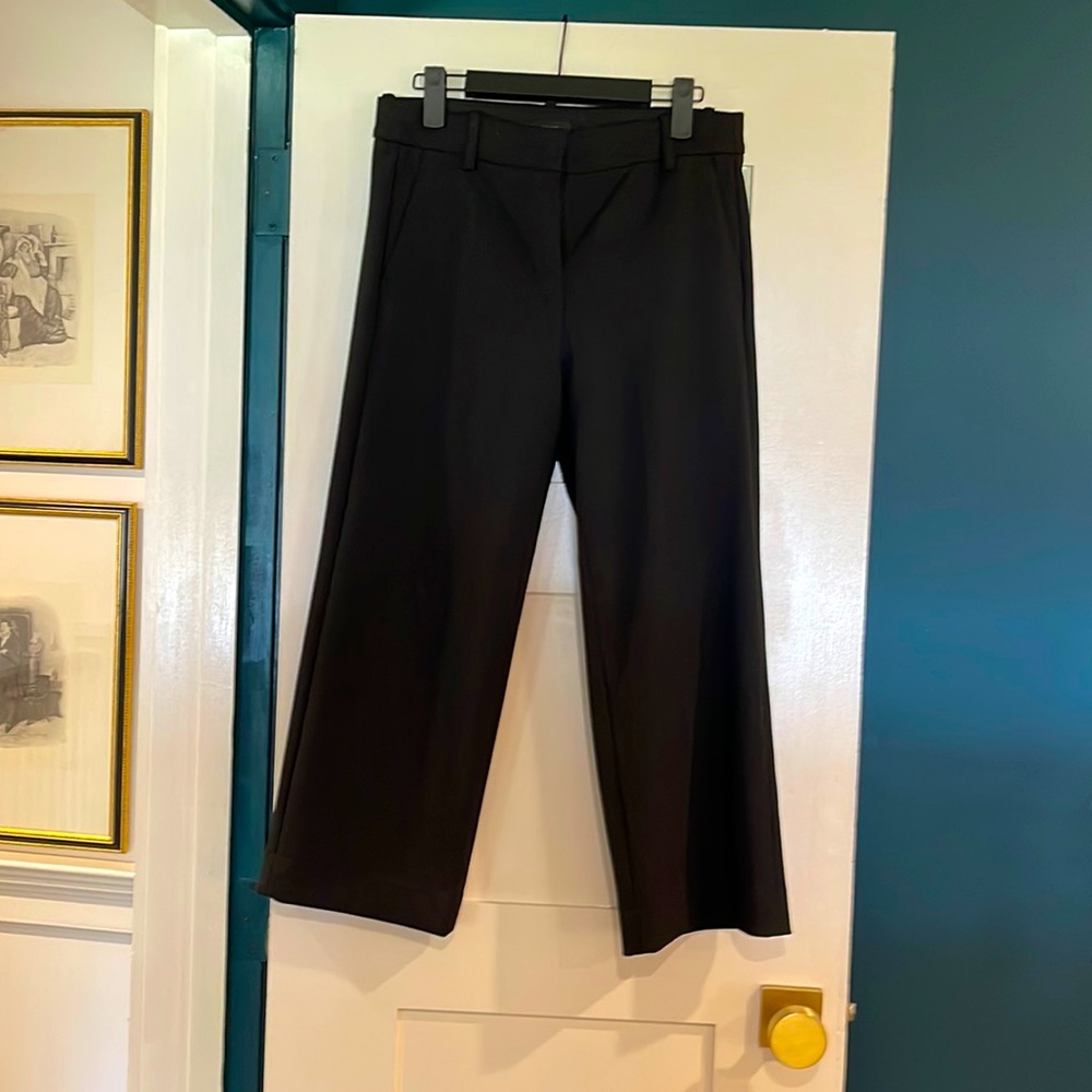 Jcrew black cropped suit pants